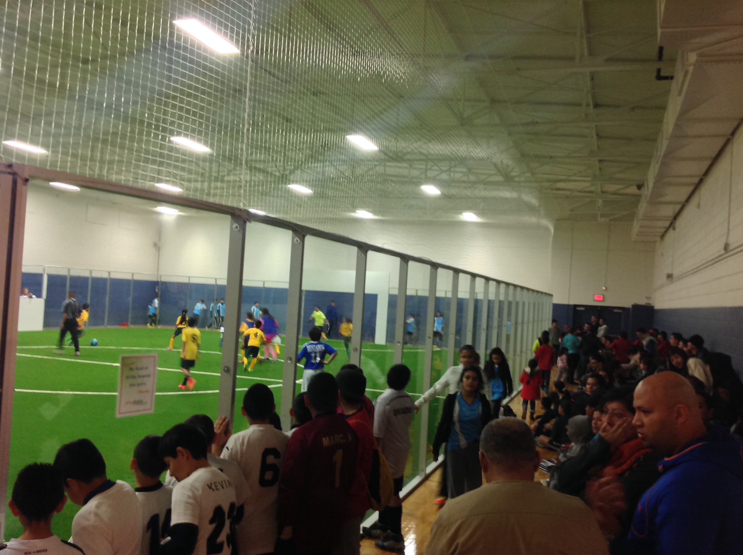 Indoor soccer field